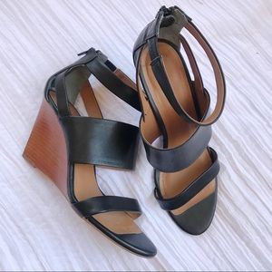 leather strap seychelles wedges